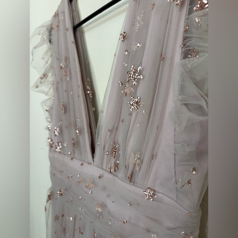 Soieblu Lavender Glitter Midi Dress - Picture 4 of 6